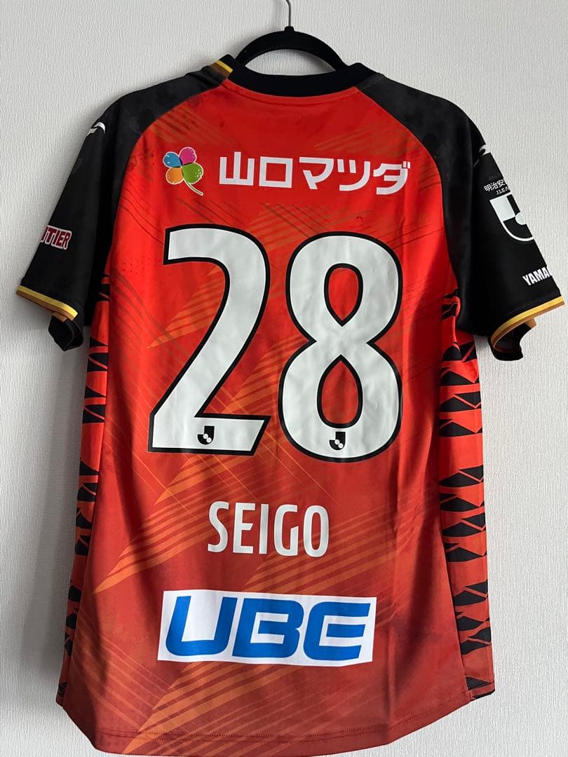 サッカー　レノファ山口　小林成豪 #28　ユニフォーム　大分トリニータ