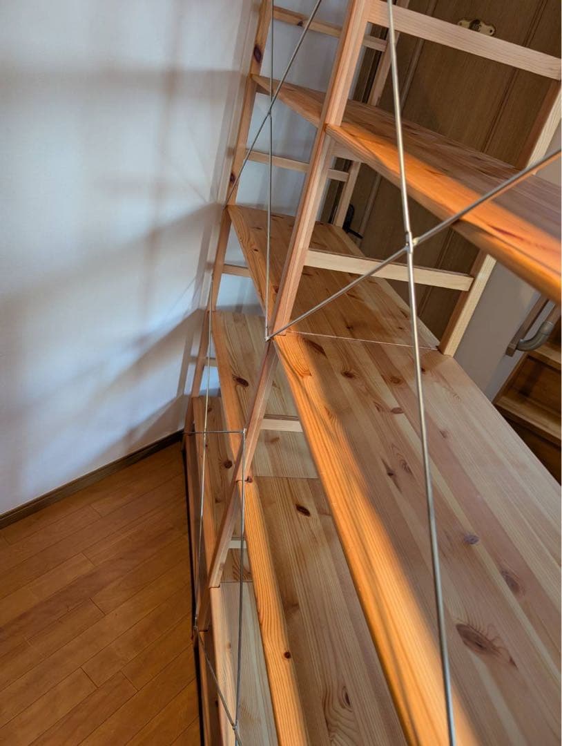 ■送料込■無印良品 MUJI パイン材 ユニットシェルフ 棚板6段 ラック