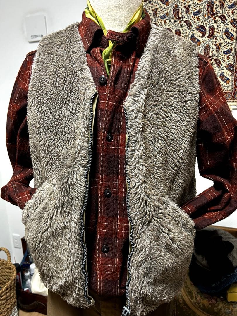 バズリクソンズ　デッキアルパカベスト　リバーシブル　両A面