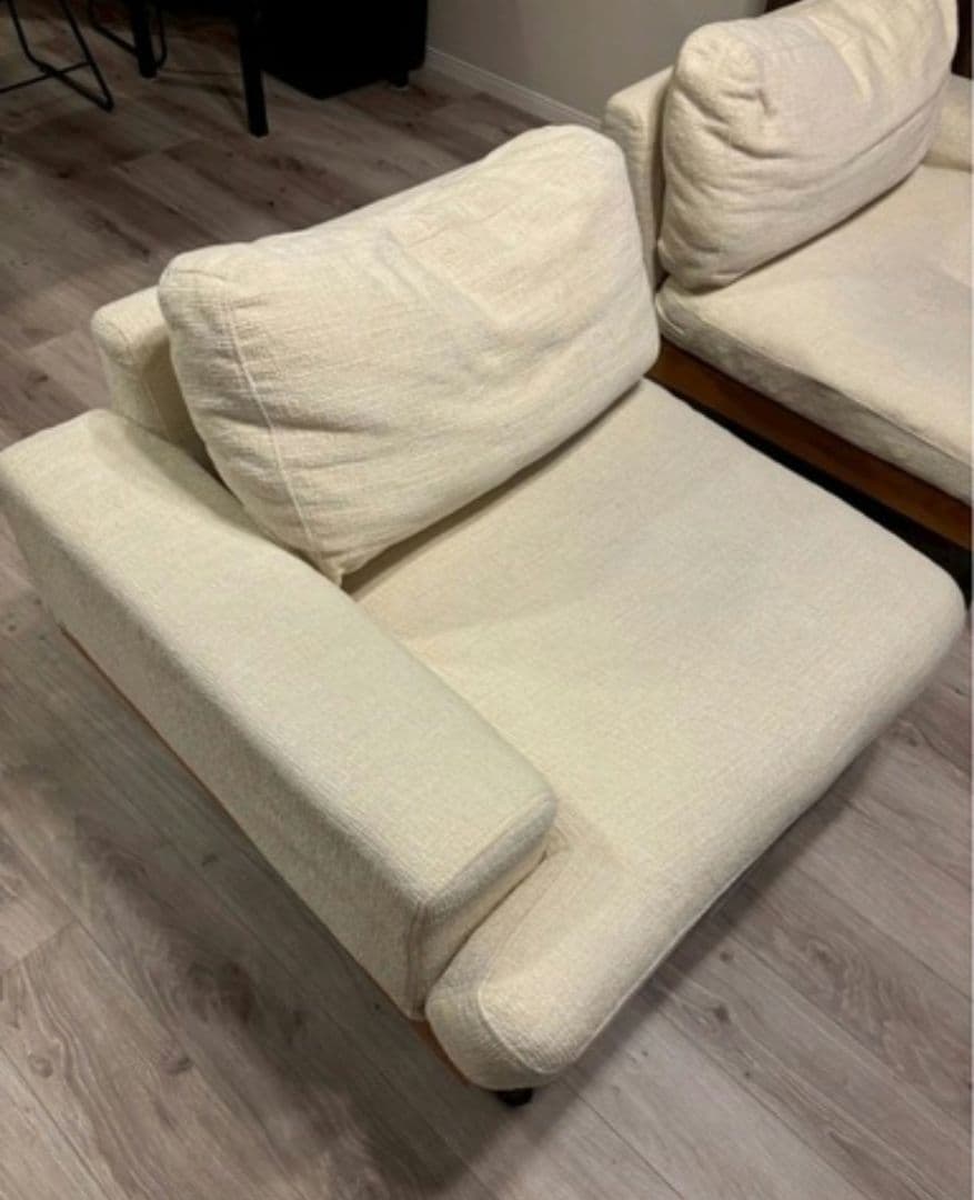 【送料込】Delos 2人掛けソファ グレー／180cm幅