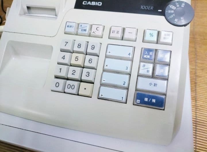 カシオレジスター　100ER　簡単便利特殊　送料込　077288