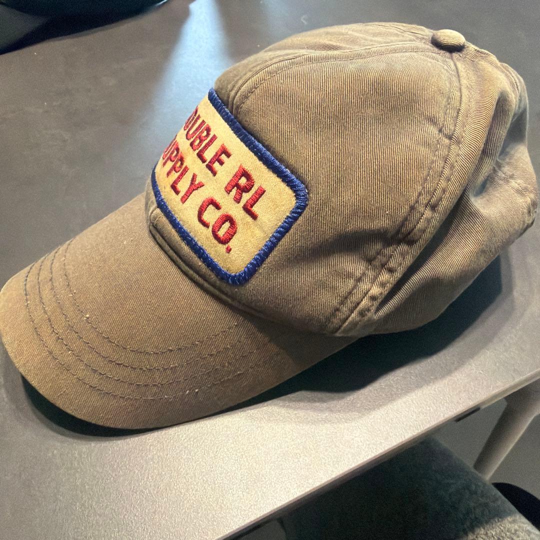 DOUBLE RL カーキキャップ