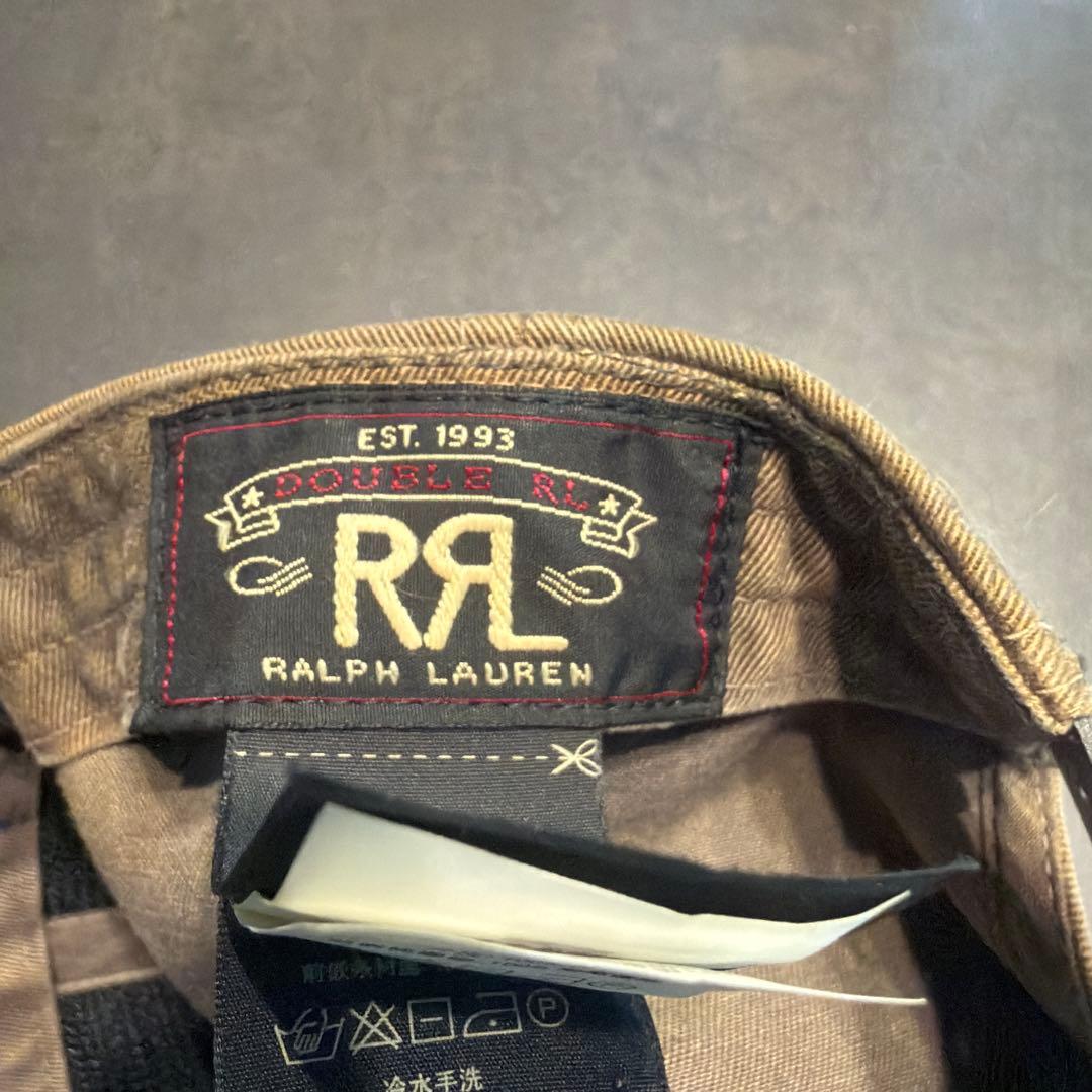 DOUBLE RL カーキキャップ