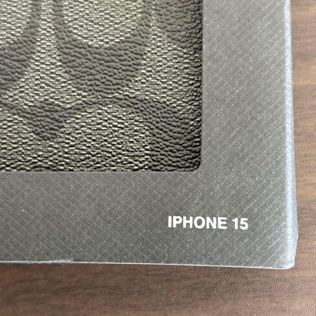 ①【新品】COACH レザー iPhone 15 ケース　手帳型スマホケース