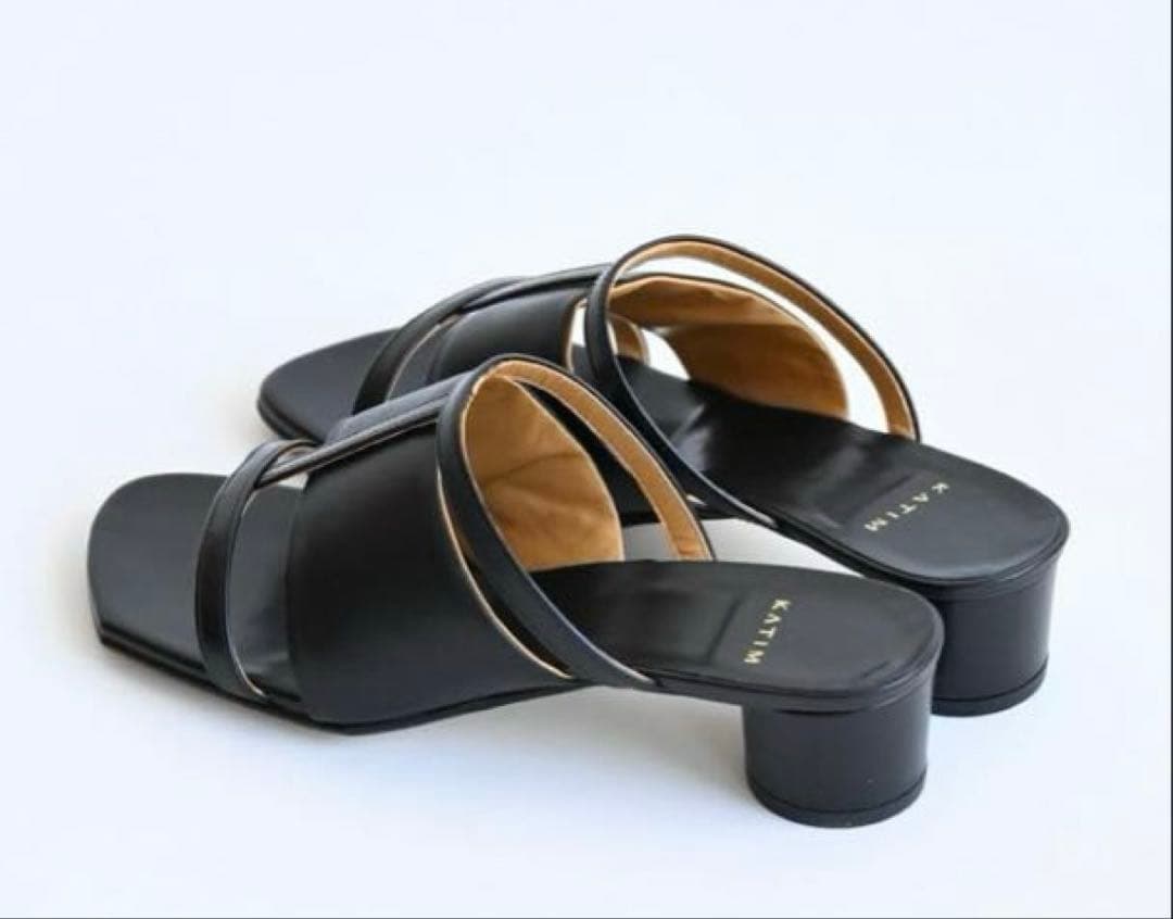 新品未使用KATIM ブラックミュール　37