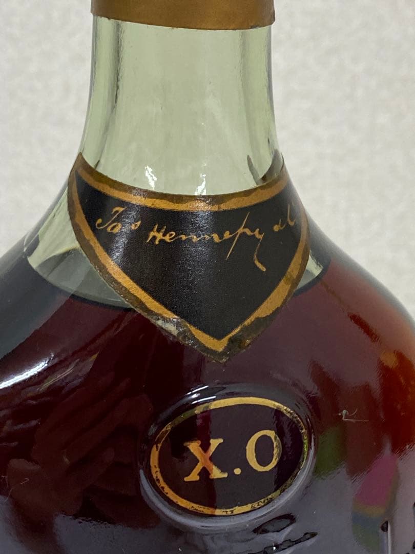 3-2313 Hennessy XO 古酒　金キャップ　グリーンボトル