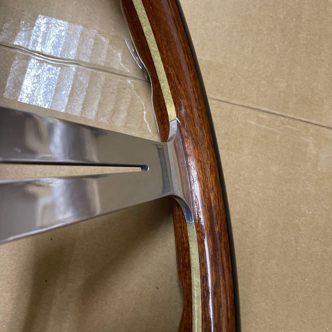 ナルディ　クラシック　当時物　ウッドステアリング　直径37cm