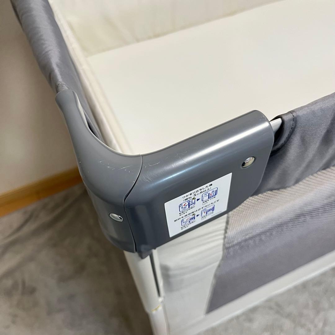 【美品】Aprica アップリカ ココネルエアーAB グレーベアー ベビーベッド