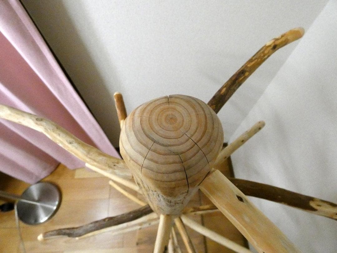 【中型鳥さん用】高さ139cm♬見晴らしのいい螺旋状式止まり木