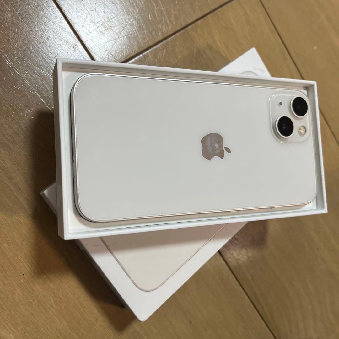 バッテリー新品100%！iPhone13 ホワイト　128GB