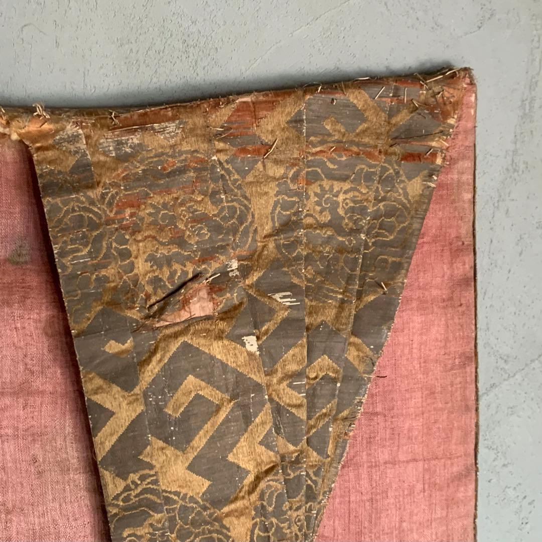 龍丸文 銀襴 古裂 肩衣 古美術 金襴 古道具 アンティーク