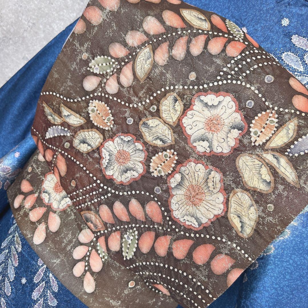 訪問着フルセット　辻ヶ花　着物　正絹　豪華　華やか　青　p2