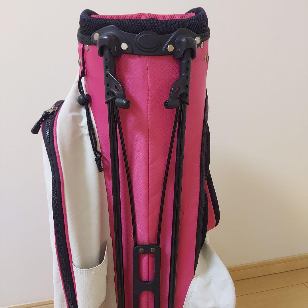 SRIXON スリクソン 軽量 キャディバック スタンド ホワイト/ピンク