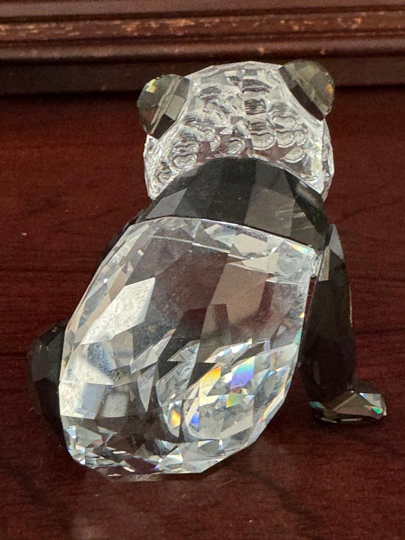 スワロフスキー　パンダ親子　フィギュリン