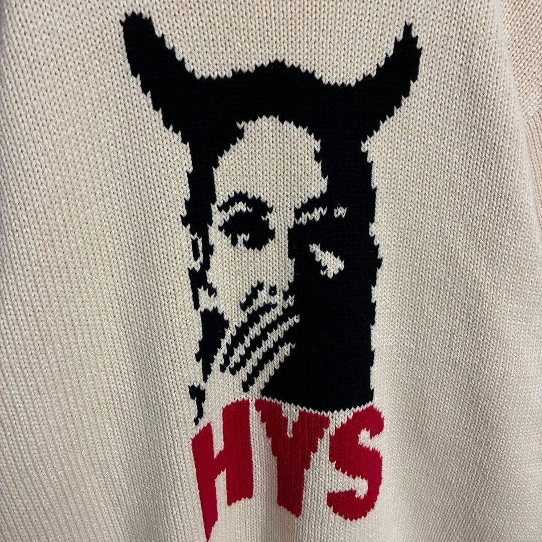 【最高デザイン】ヒステリックグラマー　デビルガールロゴ　コットンニット　L