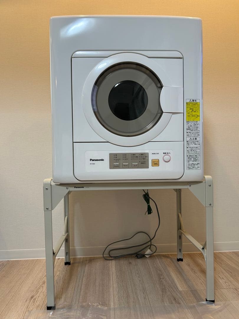 Panasonic電気衣類乾燥機　NH-D603 2022年製　ユニット台付き