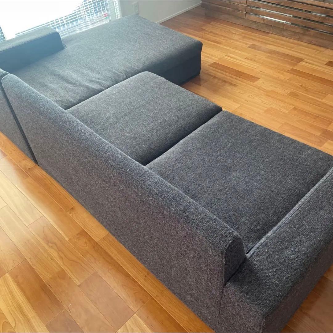 カウチソファ　ソファセット　② ロータイプ　ロングソファ　3個全部購入必要