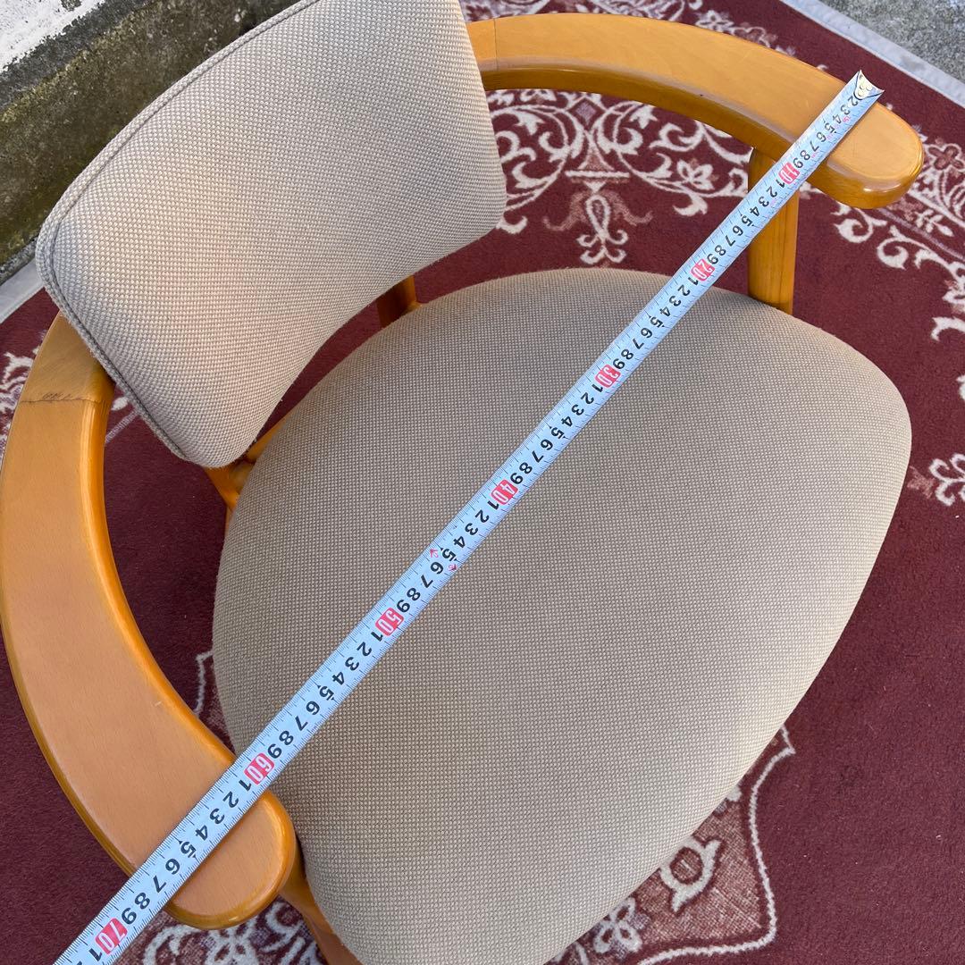 無限工房◾️かに座椅子 ローチェア 福竹産業 木製家具 リラックスチェア