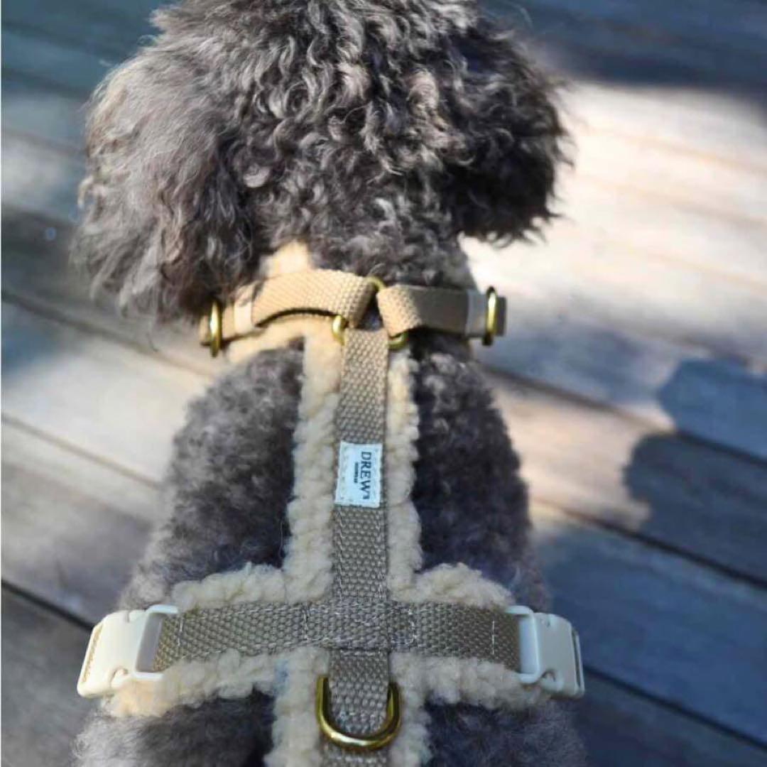DREW's テディー ハーネス グレージュ S おしゃれ 犬 ペット 散歩