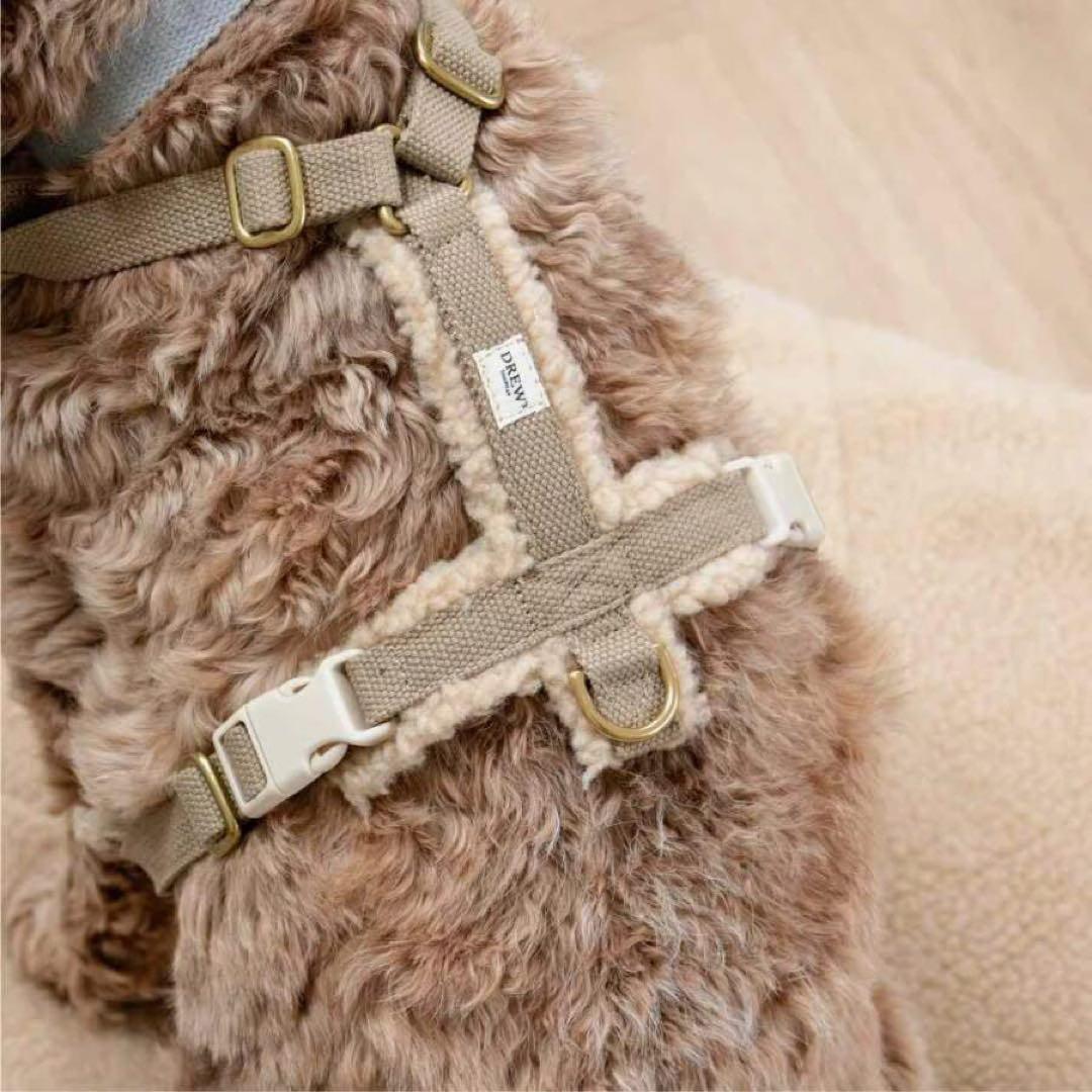 DREW's テディー ハーネス グレージュ S おしゃれ 犬 ペット 散歩