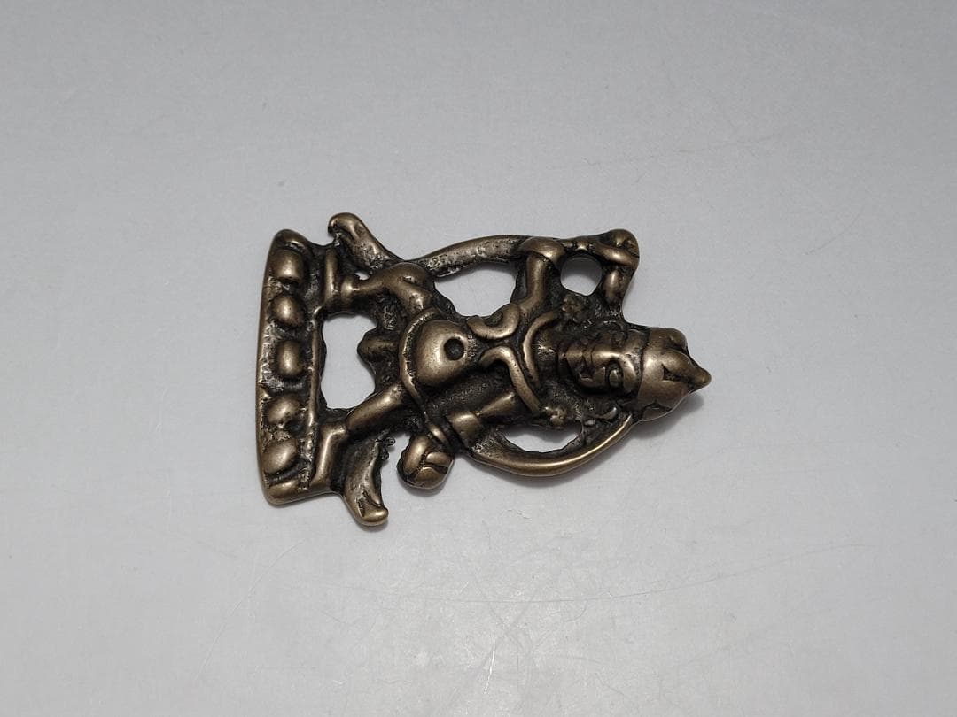 銅製金剛菩薩型天鐵トクチャ護身装身具 ペンダントチベット仏教文物 幅約5.1cm