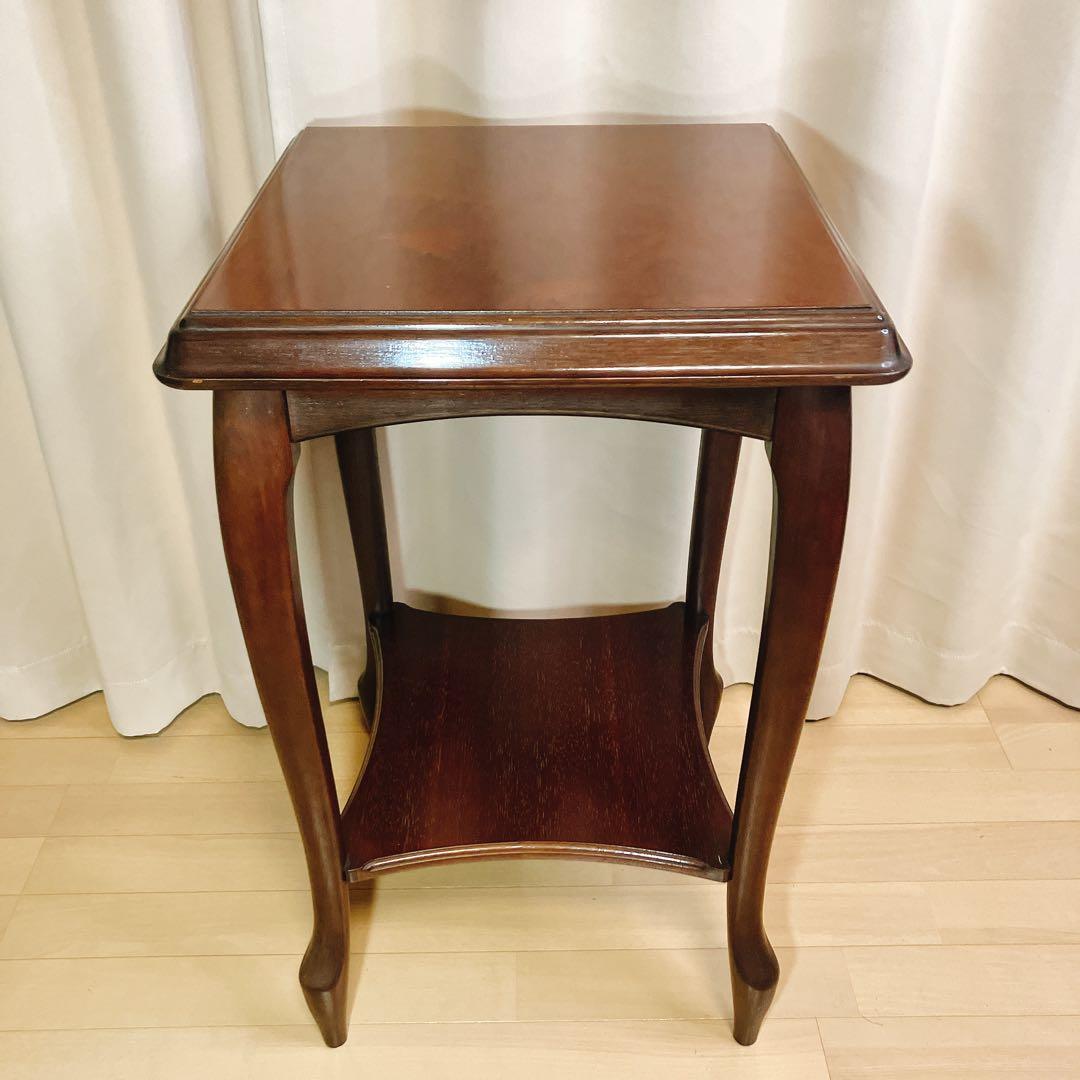 マルニ木工 ベルサイユ サイドテーブル 花台 飾り台 猫脚 オールドマルニ