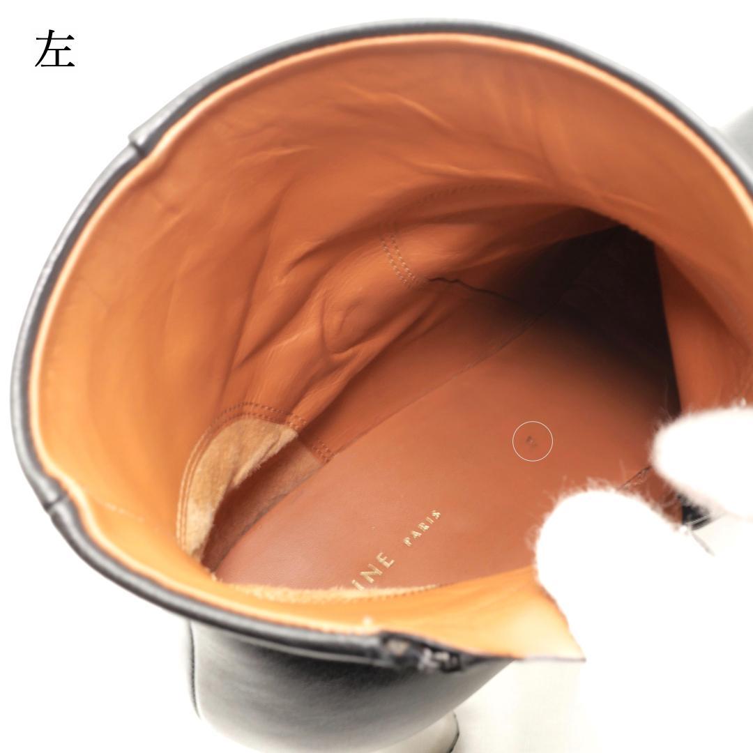 35　CELINE　BAMBAM　黒　メタルヒール　フィービー期　7cmヒール