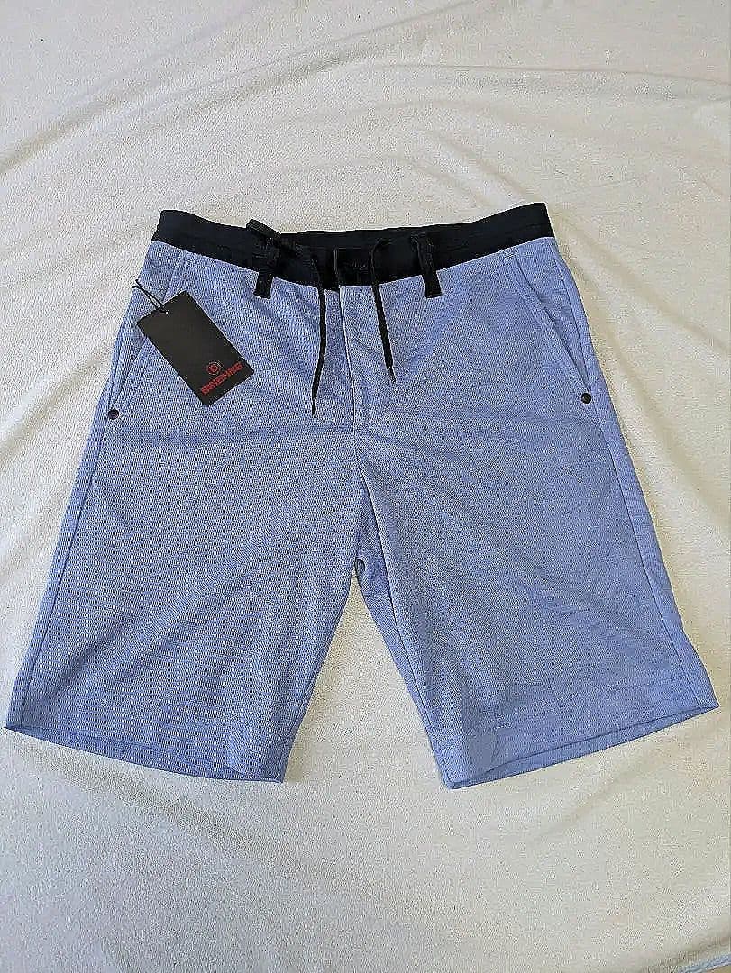 BRIEFING 新品 パターン入りショートパンツ 青 定価:25300(税込)
