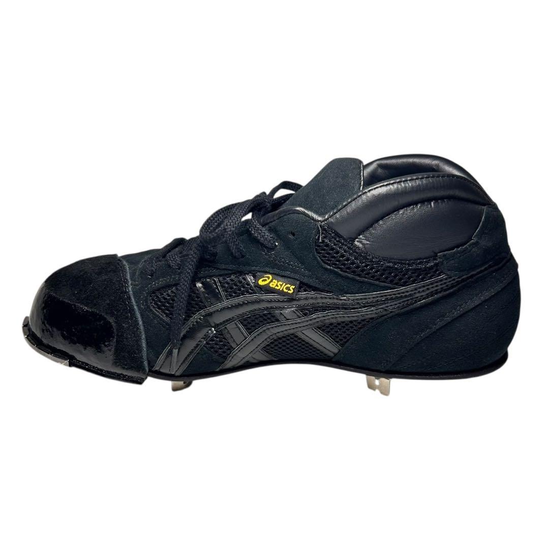 【新品未使用】asics 野球スパイク黒　スエードメッシュ　27.0