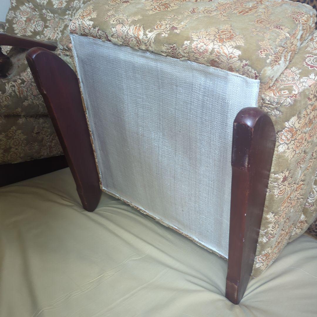 【☆美品☆】【高級シングルソファー】金華山織【※２脚ある内の１脚】①番