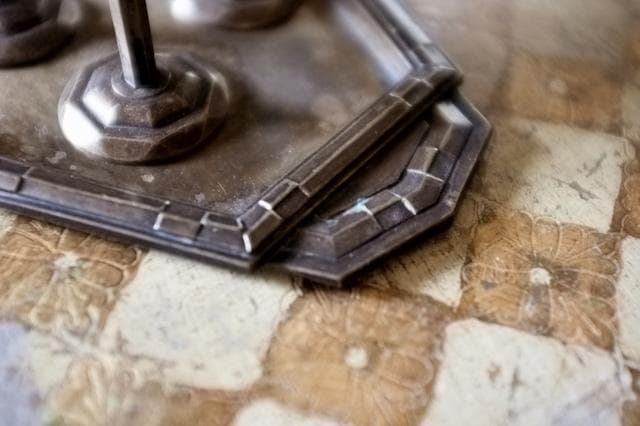 sold 1900s フランス 多数派オクトゴナル リキュールカップとトレイ