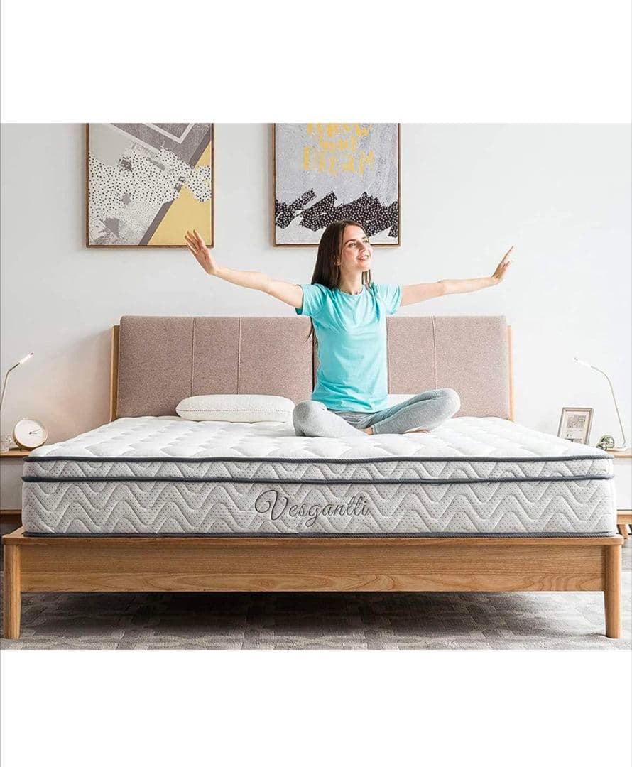 【oCean】マットレス ダブル ベッドマットレス ポケットコイル 極厚