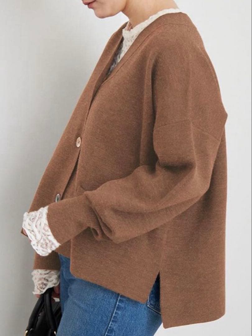 IENA イエナ ショートカーディガン キャメル 定価20,900円 試着のみ