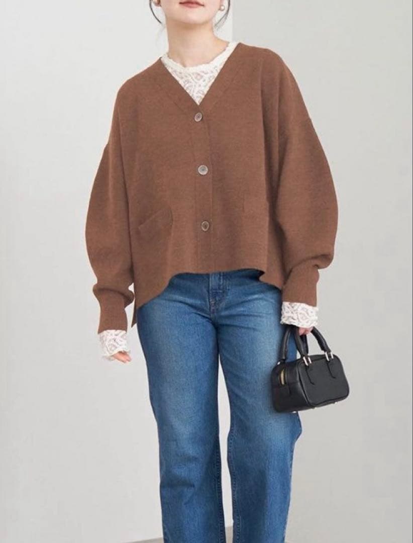 IENA イエナ ショートカーディガン キャメル 定価20,900円 試着のみ