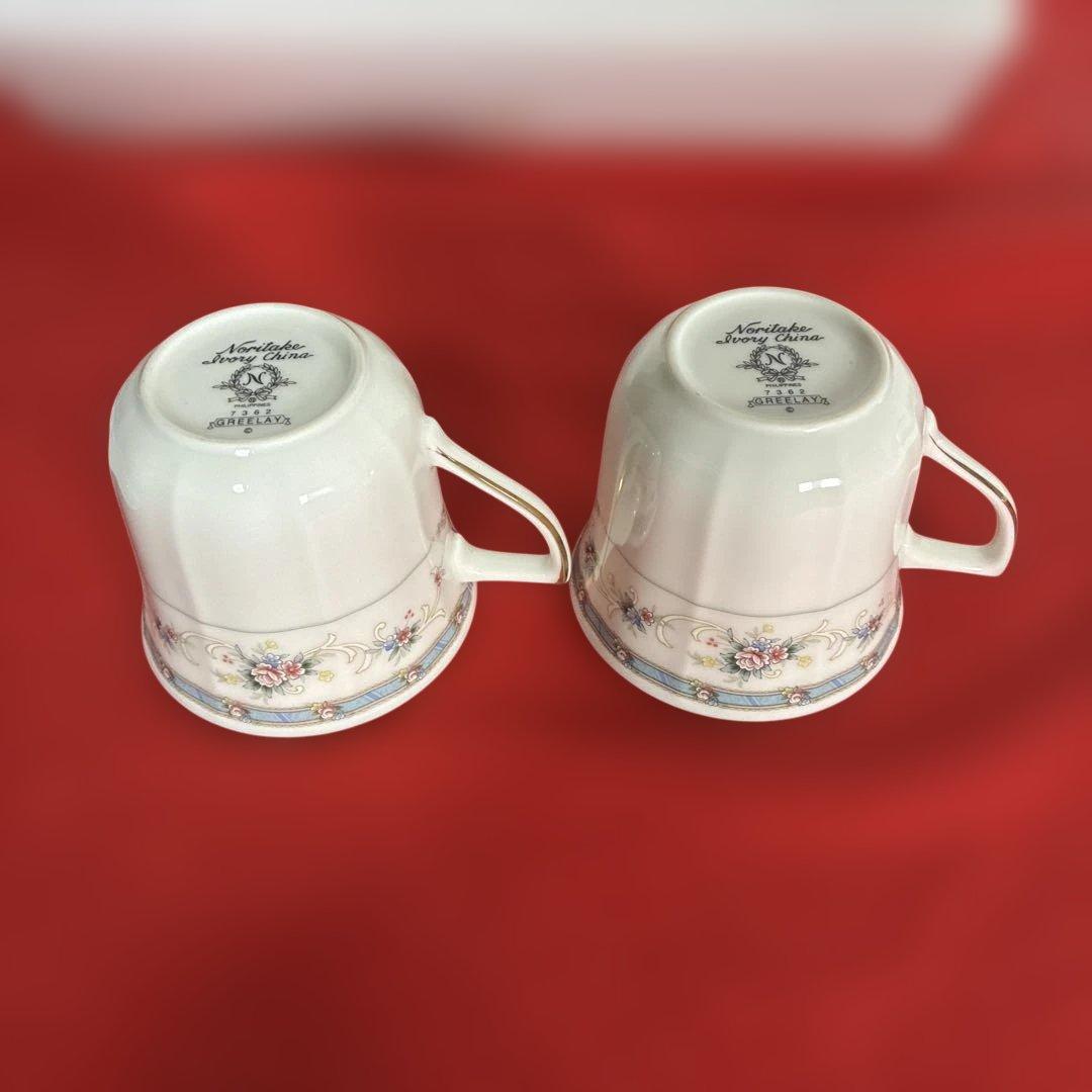 未使用ノリタケ NORITAKE アイボリーチャイナ モーニングセット（2客）