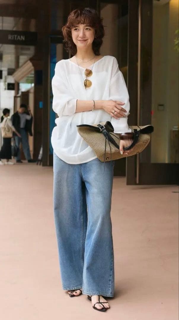 【新品同様】今期 リヴドロワCITYバスケットトート2 かごバック