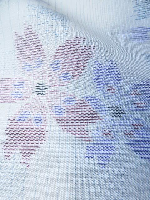 未着用に近い！さが美製＊白大島紬＊本場大島紬＊着物＊防水済み＊１６６ｃｍ＊裄６９