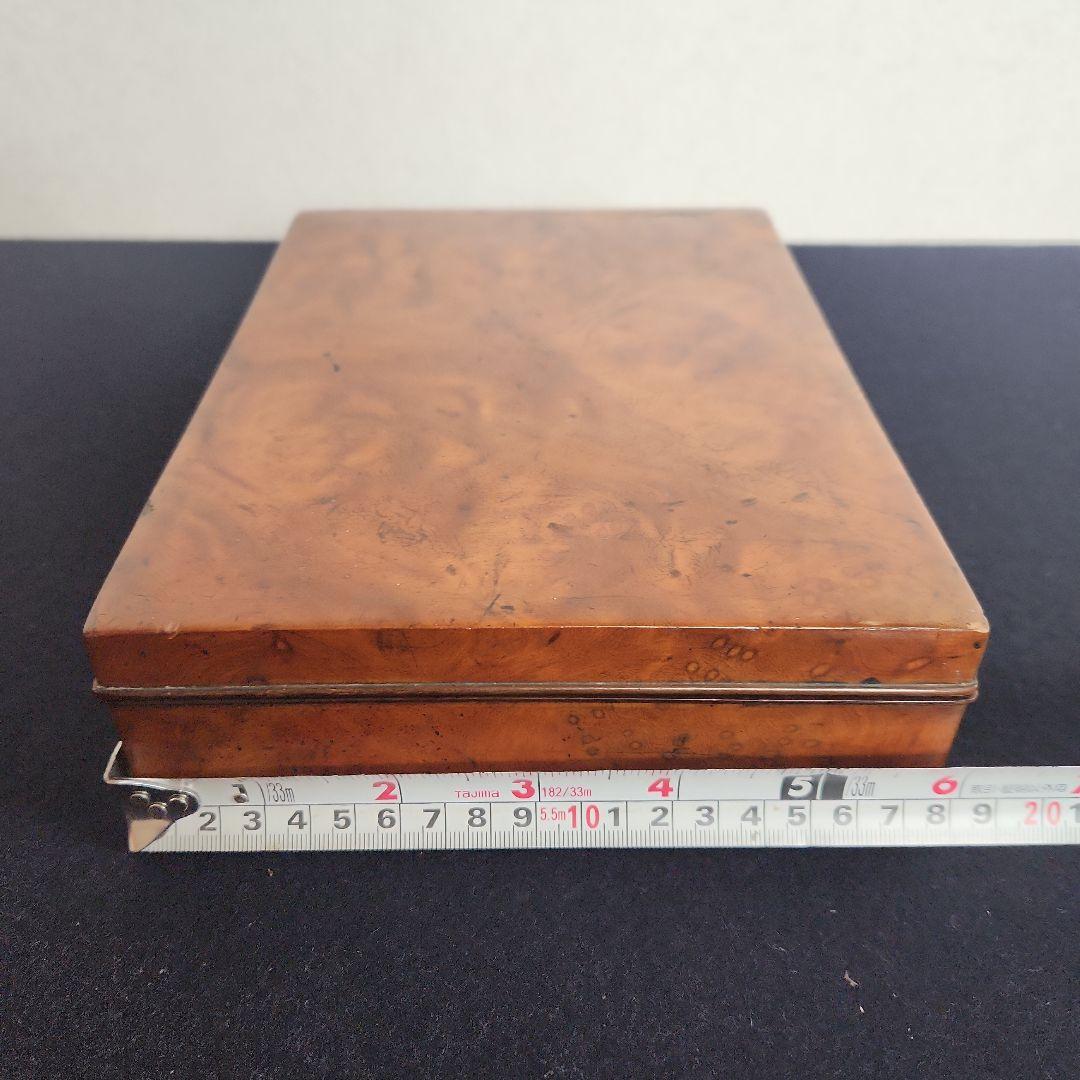 江戸指物‥玉杢‥ブドウ杢‥硯箱