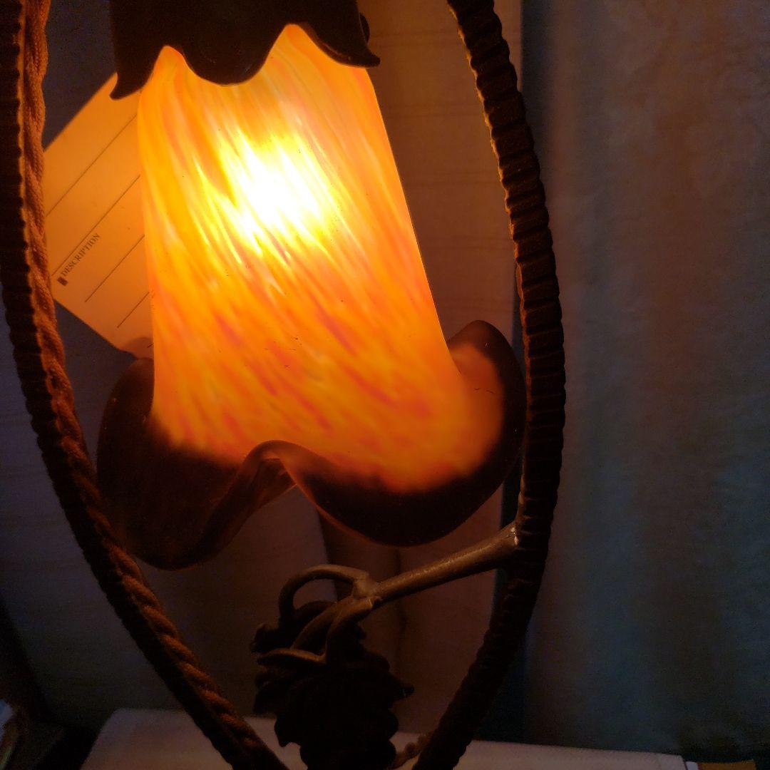 蔵出し大特価上質ARTNOBELアールヌーボー風ランプ40×17cm　2,6kg