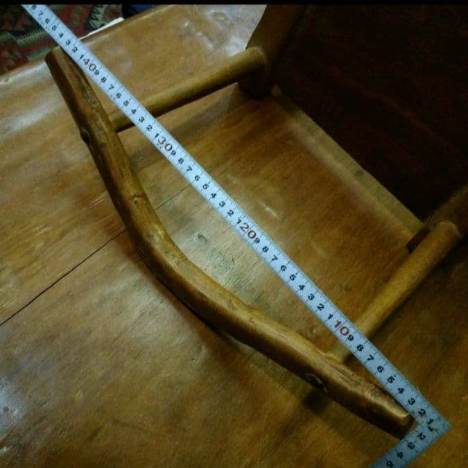 アフリカ　コートジボアール　バウレ族　アンティーク曲げ木椅子　インテリア　花台