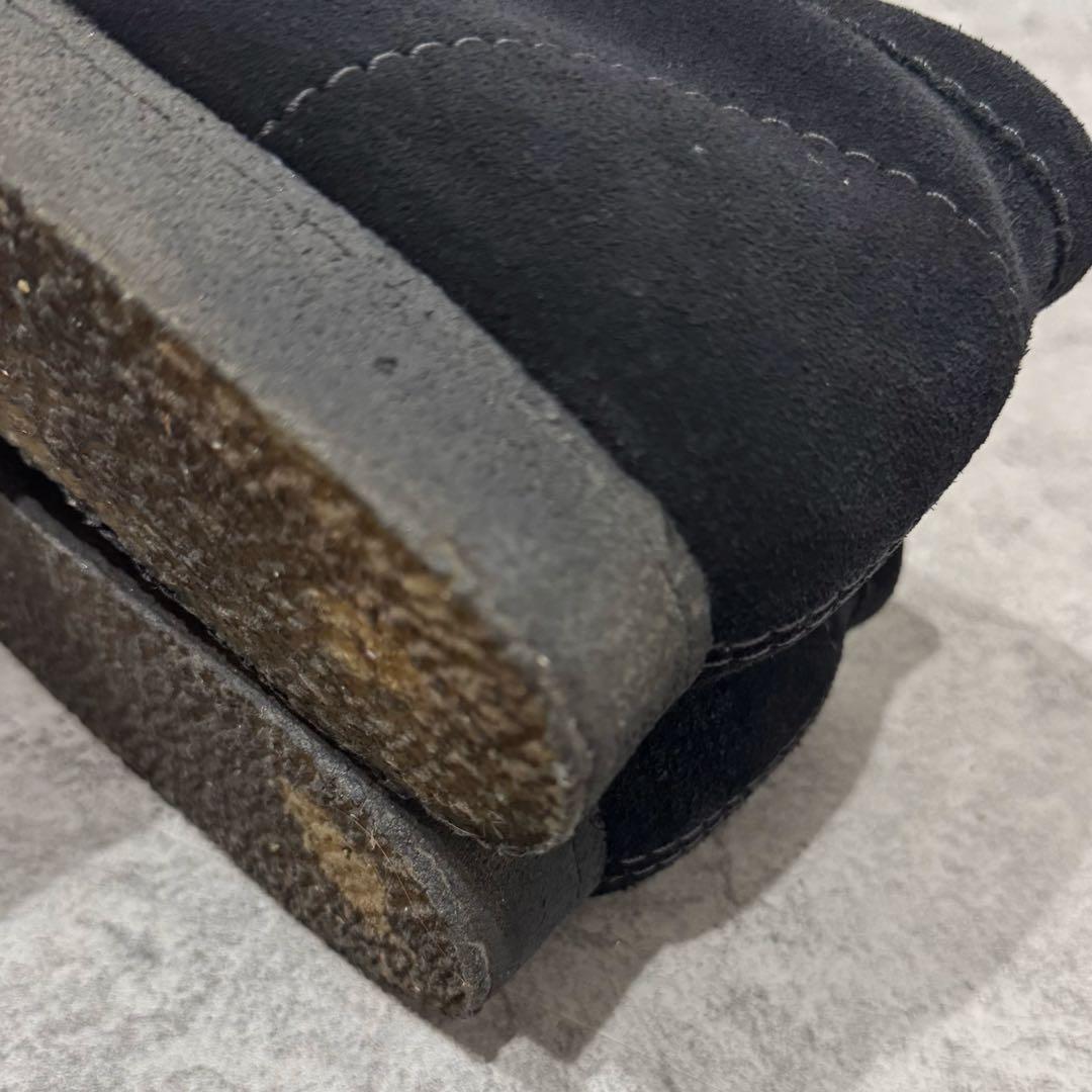 【美品】CLARKS クラークス26 wallabeeワラビー　スエード　黒