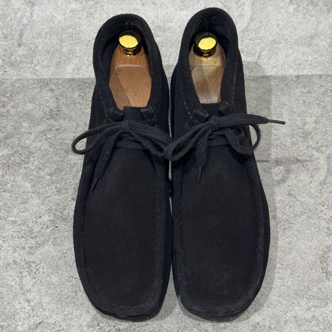 【美品】CLARKS クラークス26 wallabeeワラビー　スエード　黒