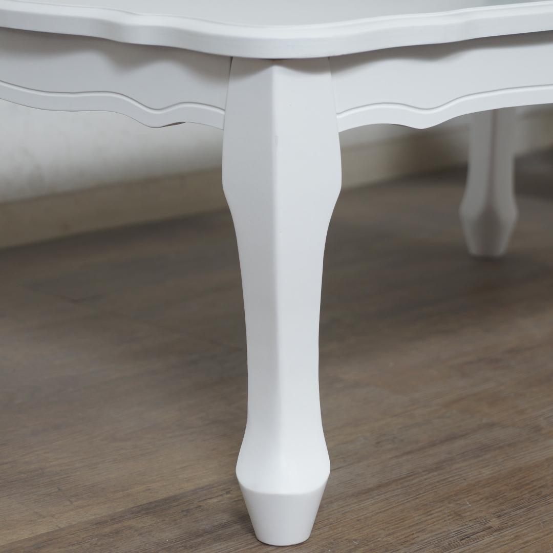 フォロー割【新品】猫脚 アンティーク調 折りたたみ テーブル ホワイト