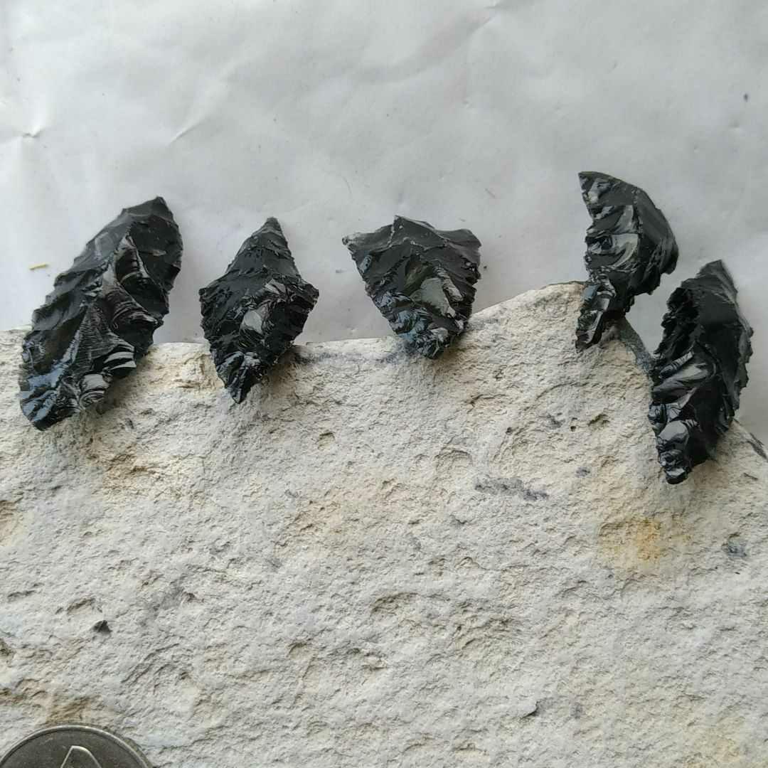 縄文石器　模写　黒曜石　パワーストーン　　211