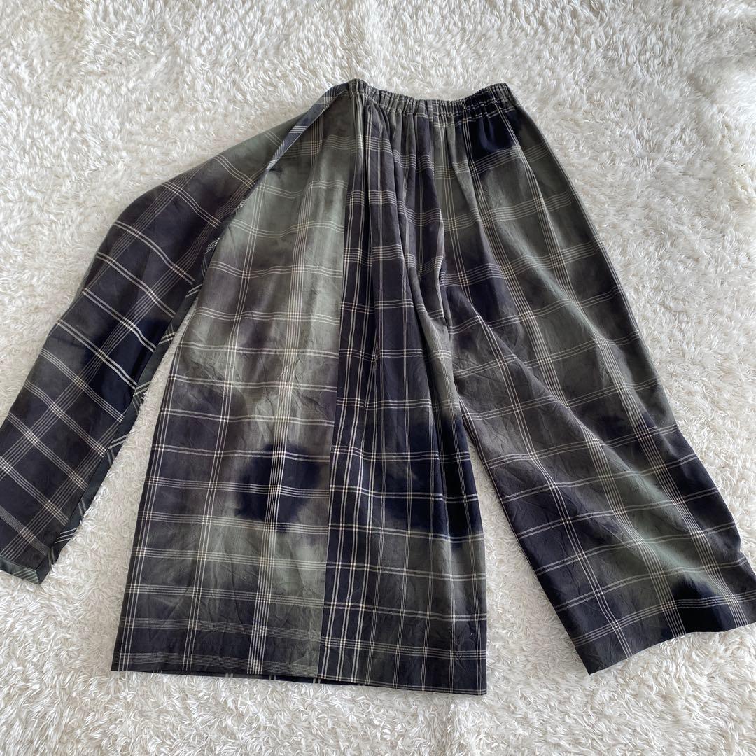 ○コムデギャルソン　変形　ワイドパンツ　ムラ染め　ad1991