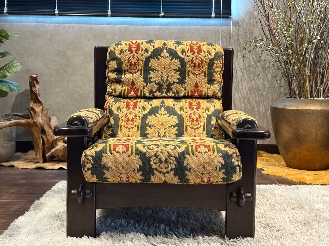 ②karimoku カリモク　1人掛けソファ　1Pソファ　ファブリック　IG