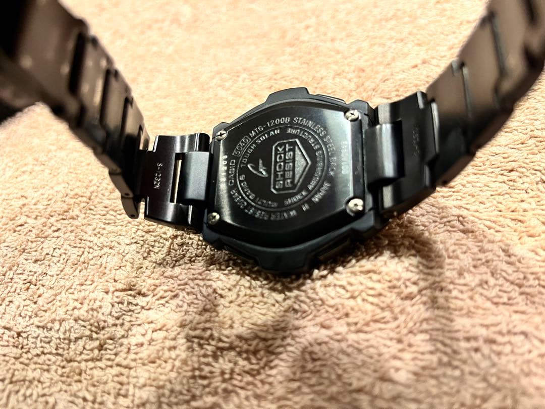 m*g様 【希少】G-SHOCK MTG-1200Bブラック　電池交換済み