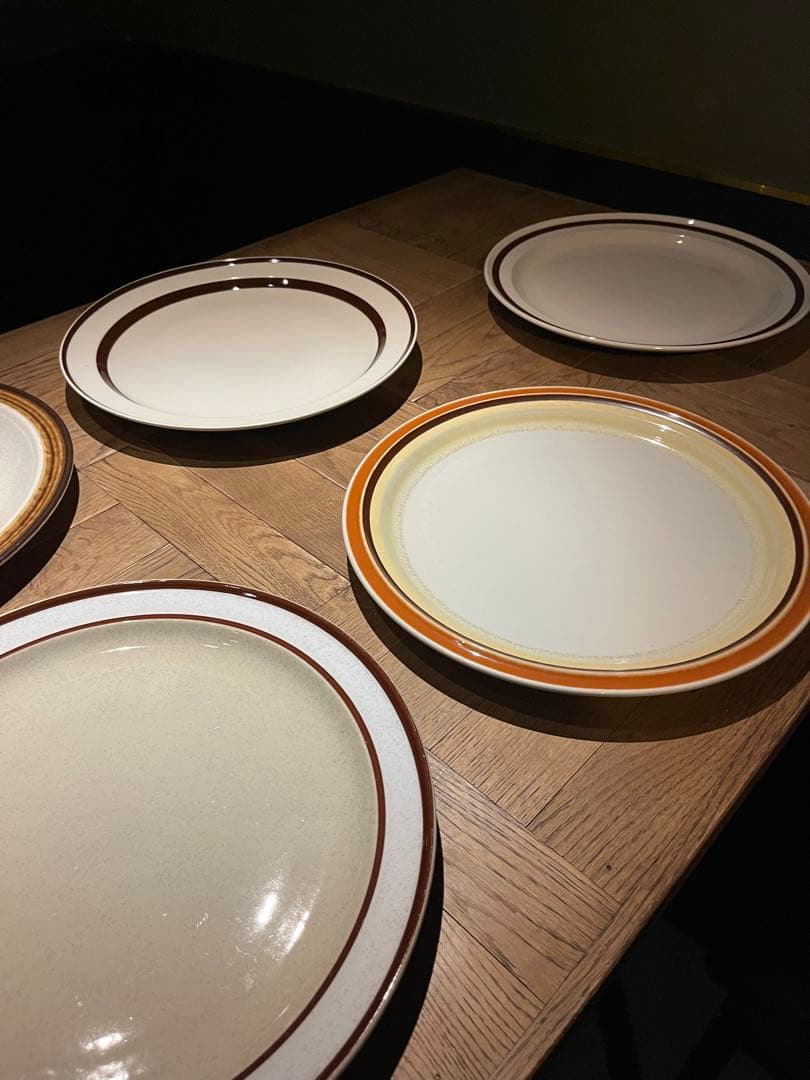 大皿ストーンウェア　7枚セット