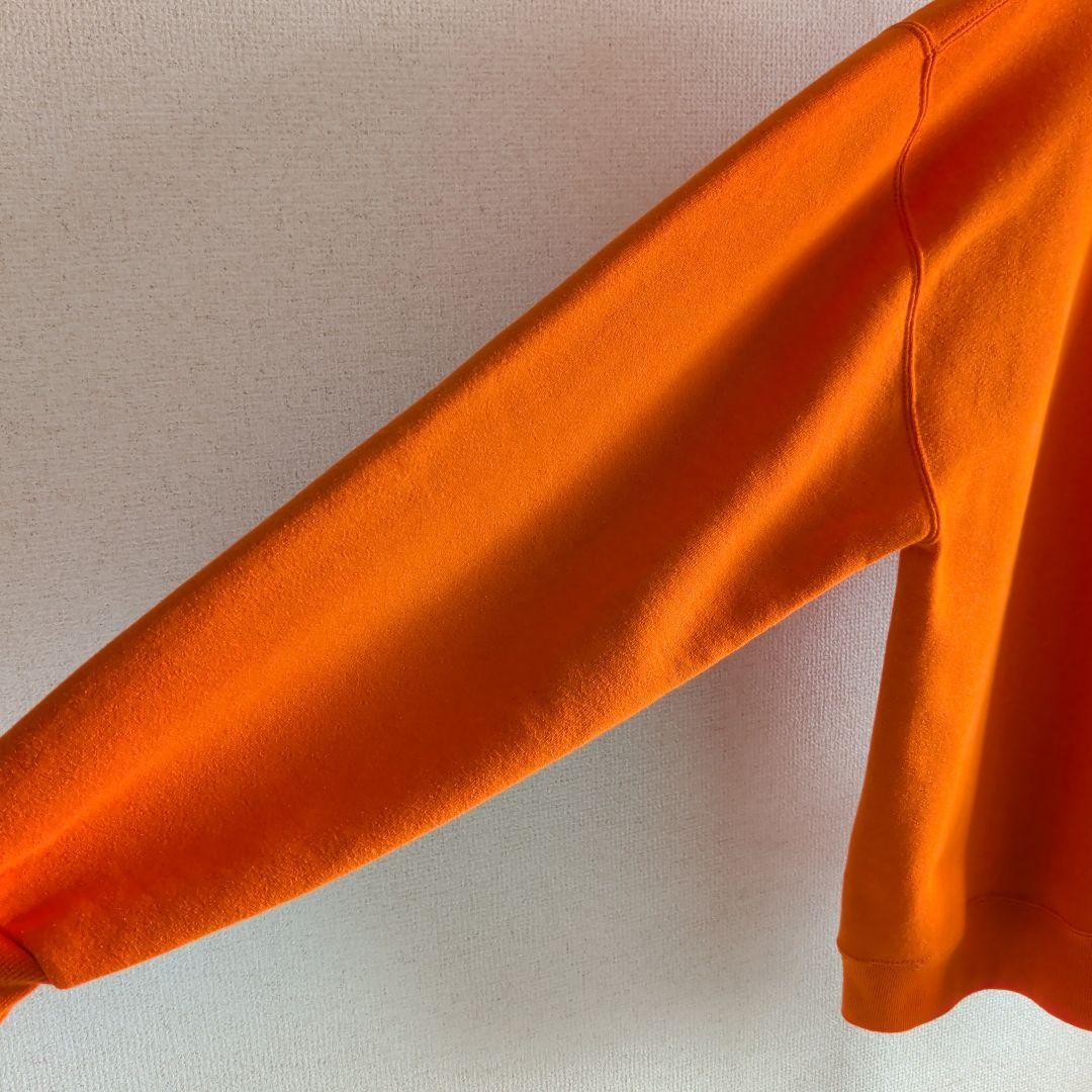 90s USA製 RUSSELL ATHLETIC 無地 スウェット オレンジ