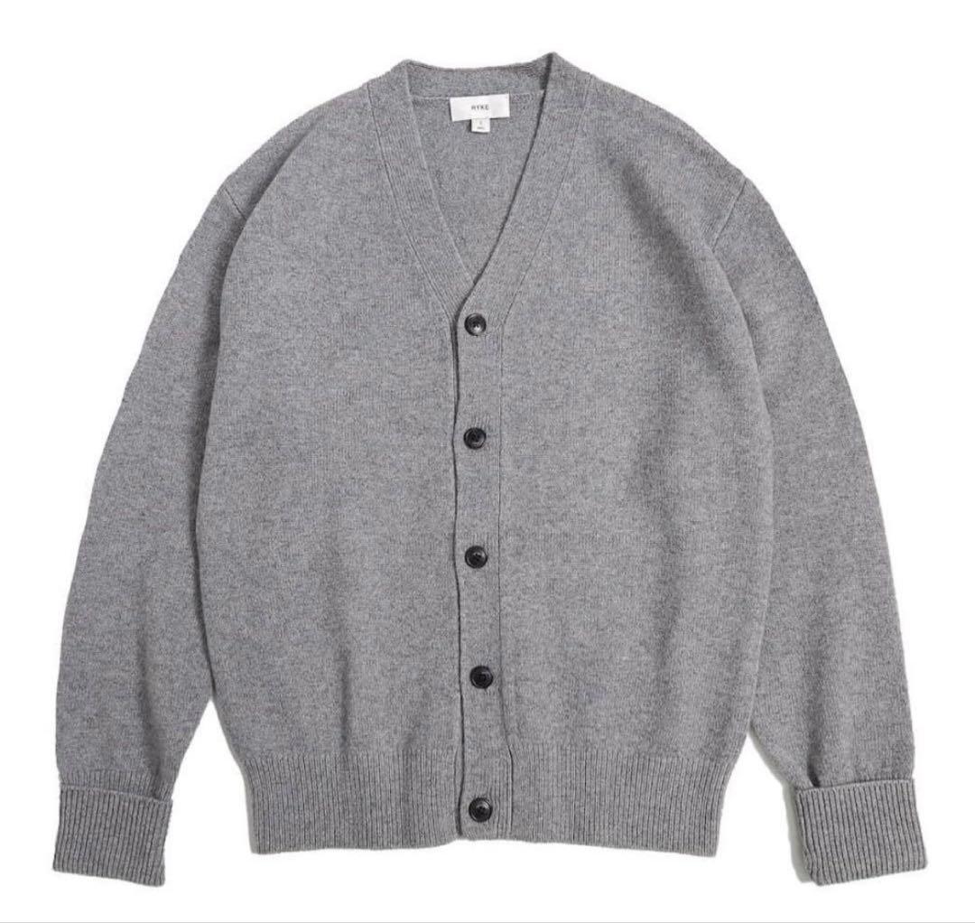 トップス HYKE LAMBSWOOL CARDIGAN